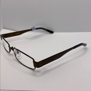 Contour Mens eye Glasses frames FM9188 Dark Brown matte gun metal rectangular